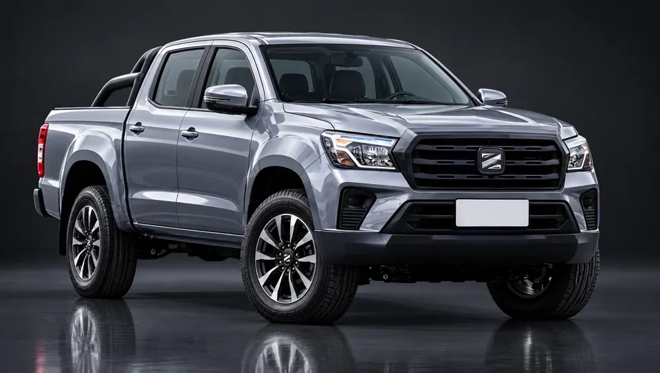 REX Z1 pickup doble cabina gris en estudio